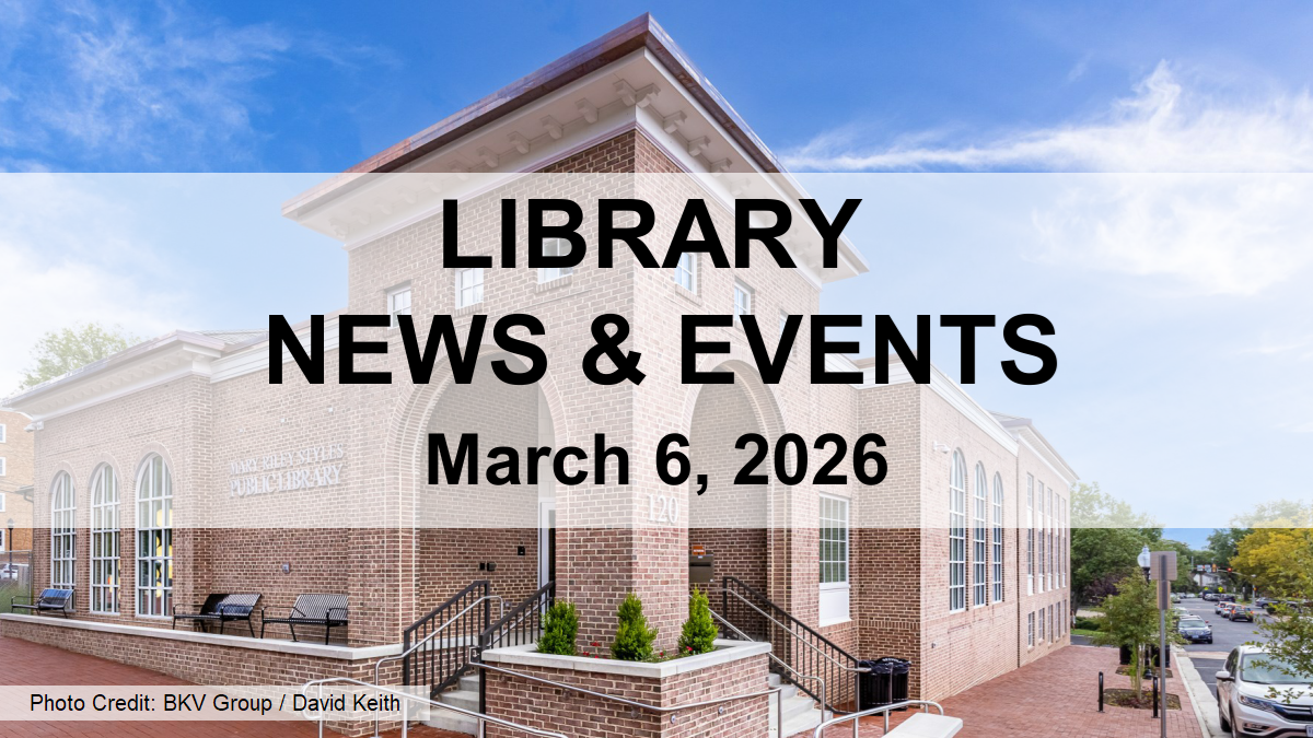 Library News and Events March 6 2026