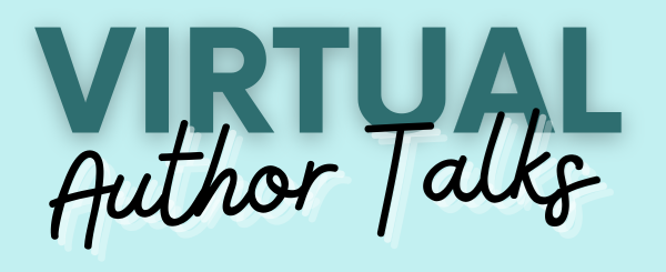 Image with text reading Virtual Author Talks