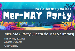 Mer-MAY party. Image of undersea world.