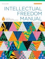 Intellectual Freedom Manual Cover