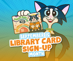 Library Card Sign Up Graphic