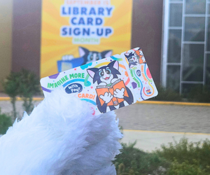 Library Card Sign-Up Month Graphic
