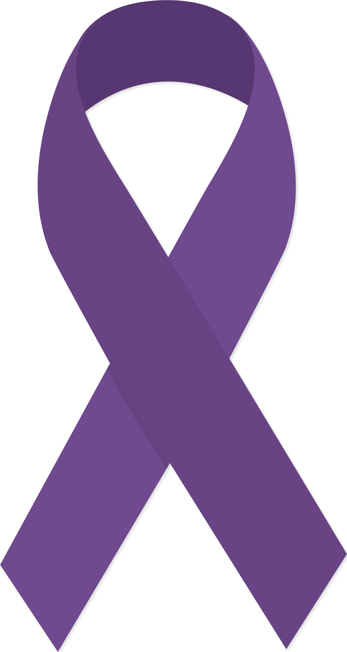Icons - Ribbon for Alzheimer's Disease - Purple