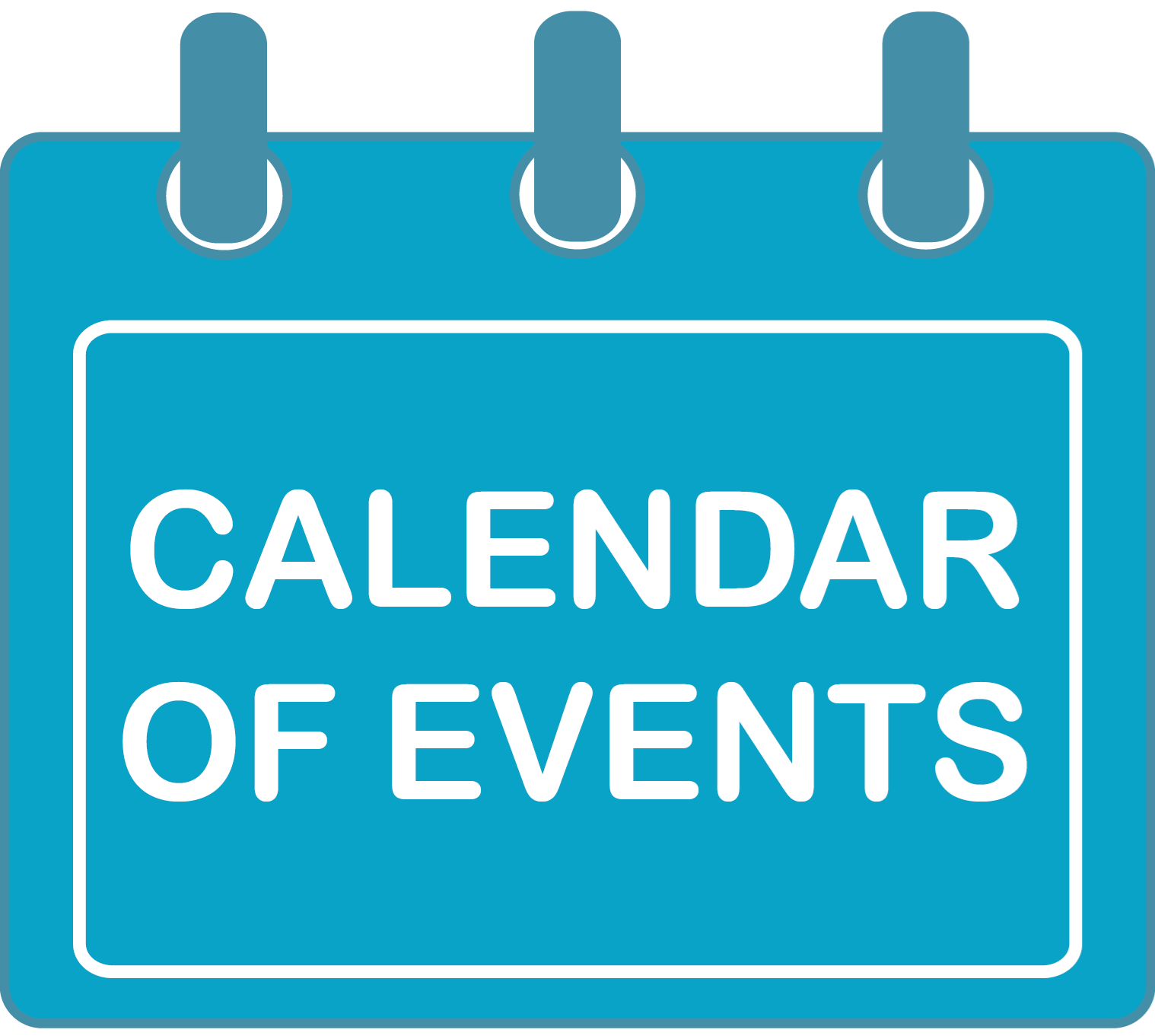 Icons - Call to Action Buttons - Calendar of Events-light blue