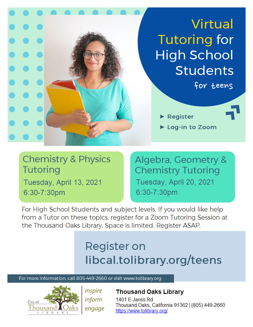 ALGEBRA, GEOMETRY & CHEMISTRY - Tutoring for High School Students