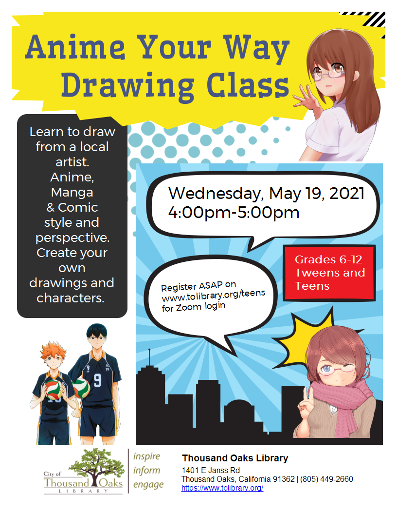 Anime Your Way Drawing Class