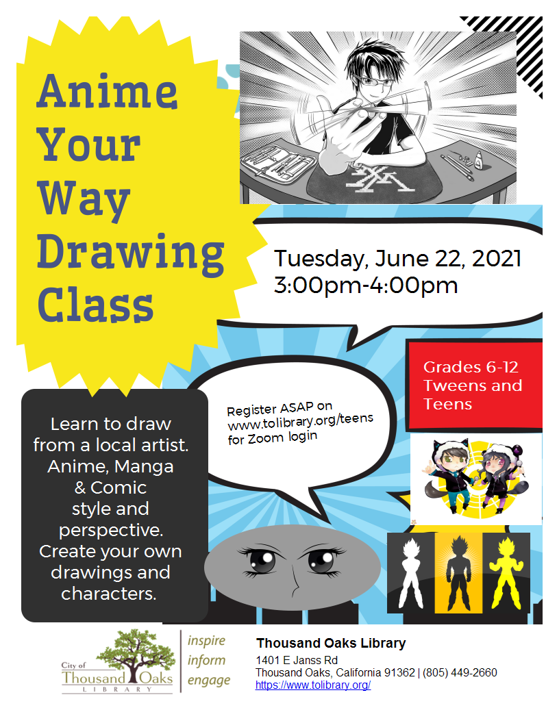 Anime Your Way Drawing Class