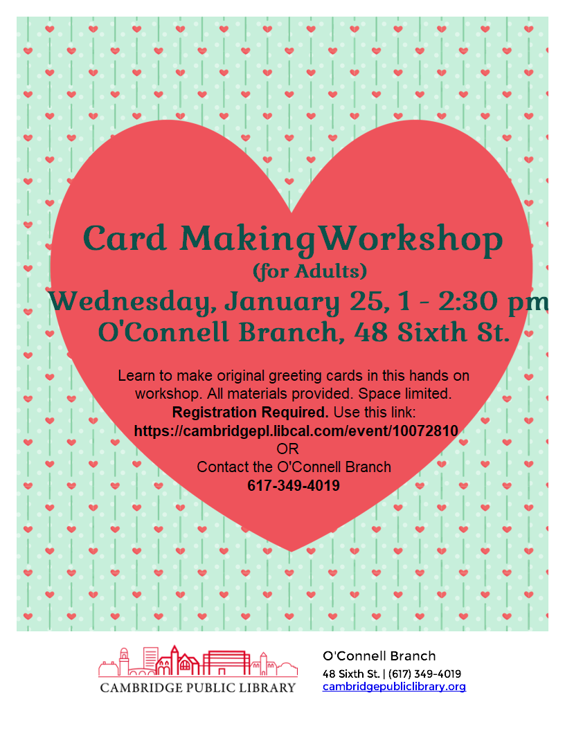 Valentine Card Workshop for Adults