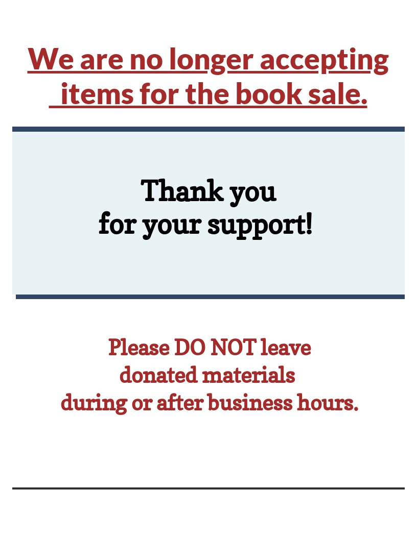 Book Sale Information 2023 Claverack Free Library