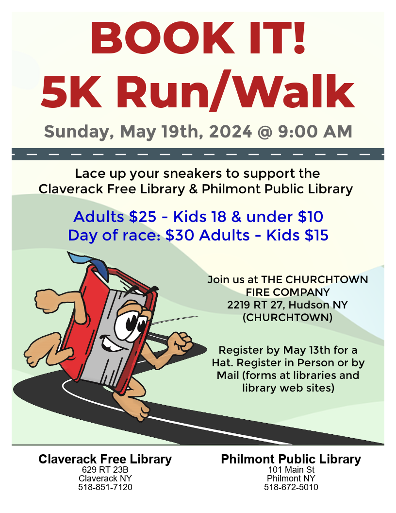 Book It! 5K 2024 Claverack Free Library