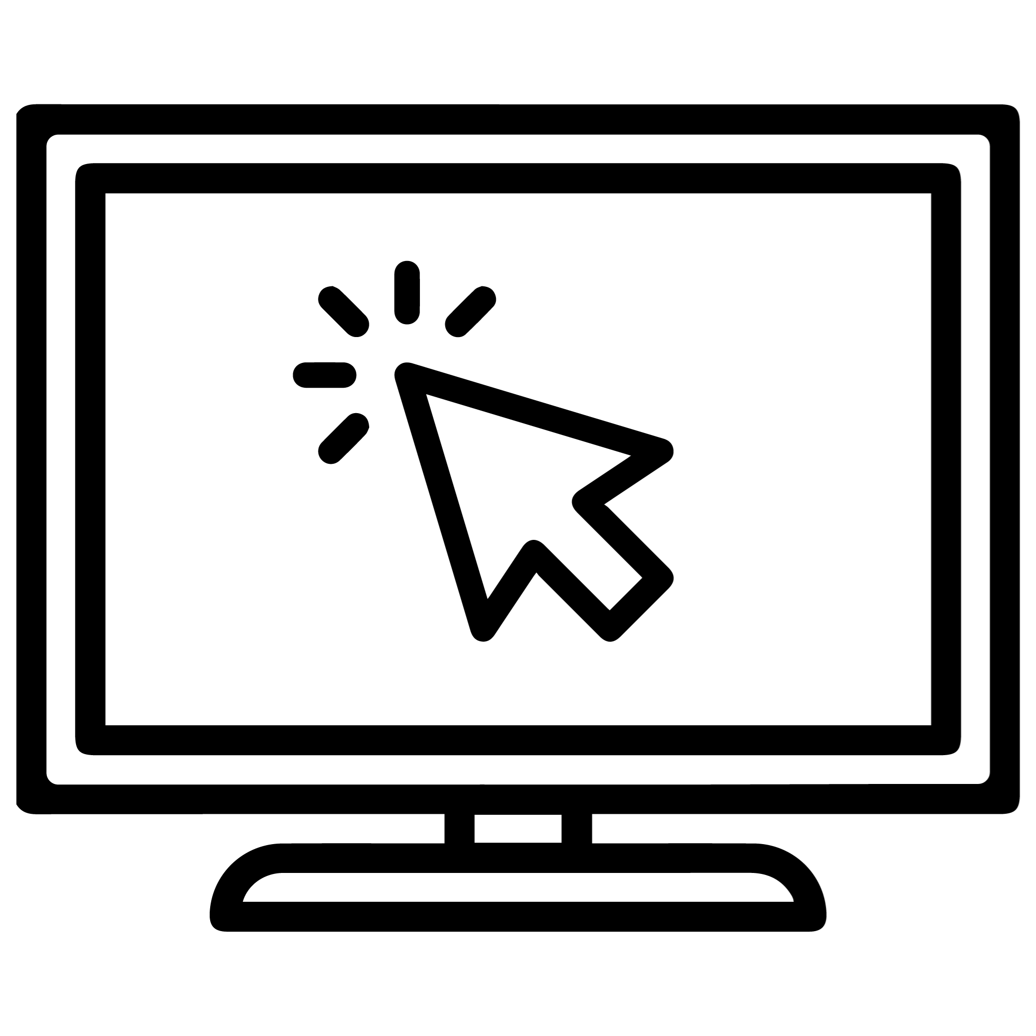 Icons - Computer Screen - Black