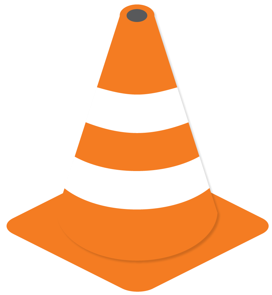 Icons - Construction Cone - Orange
