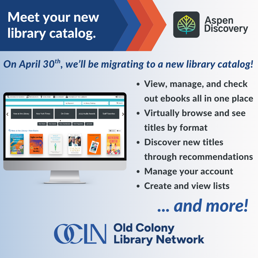 OCLN new catalog announcement. 