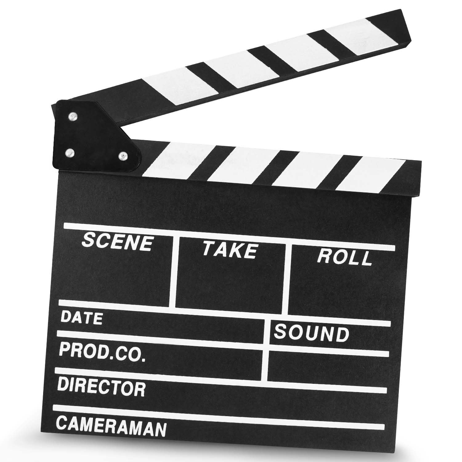 Movie Clapboard on Green background
