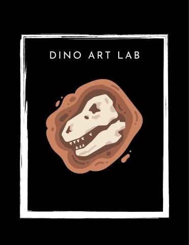 Cartoon fossil buried underground