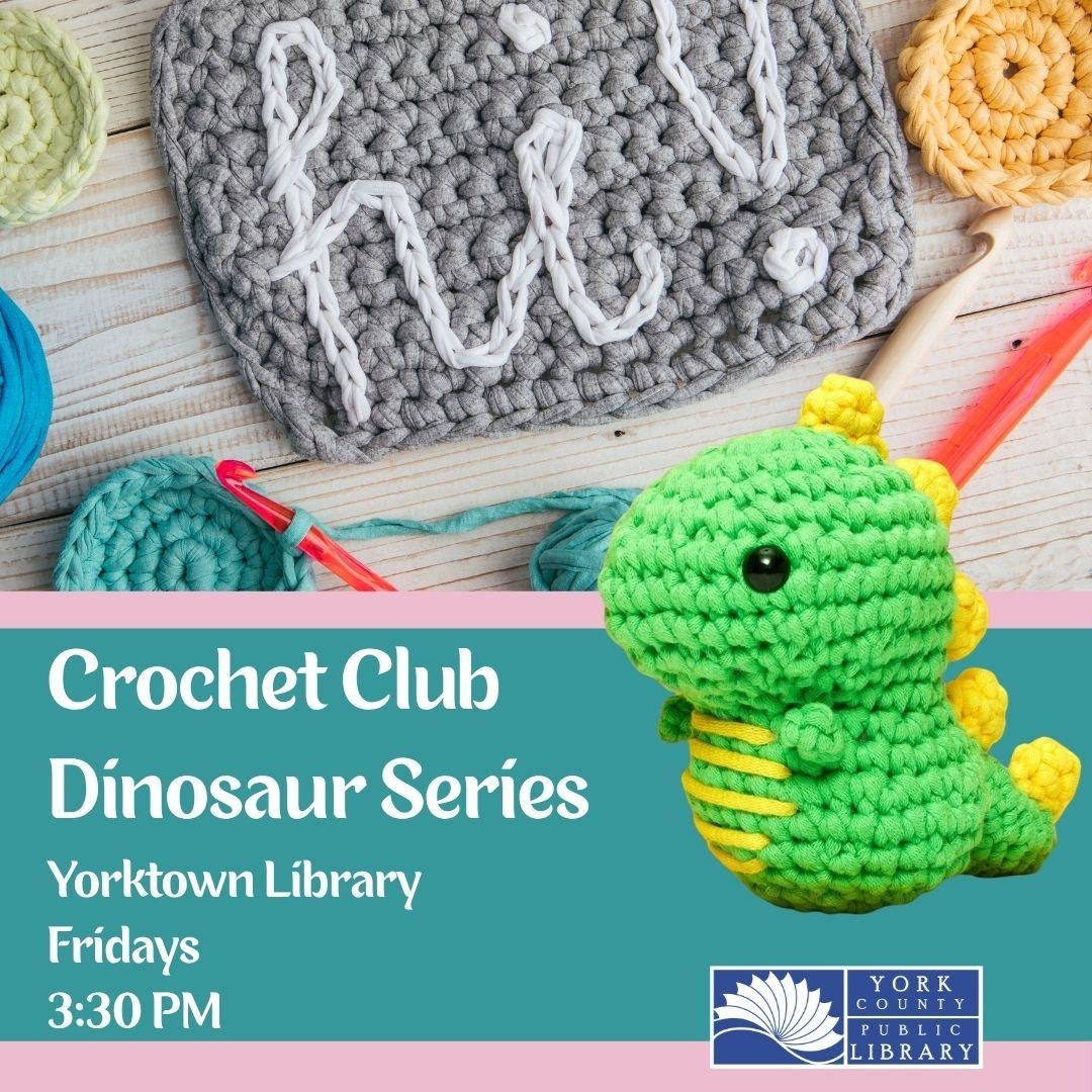 Crochet dinosaur with more crochet projects