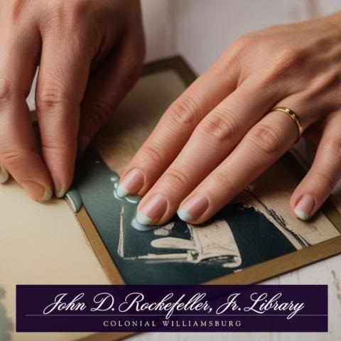 Person repairing an old book