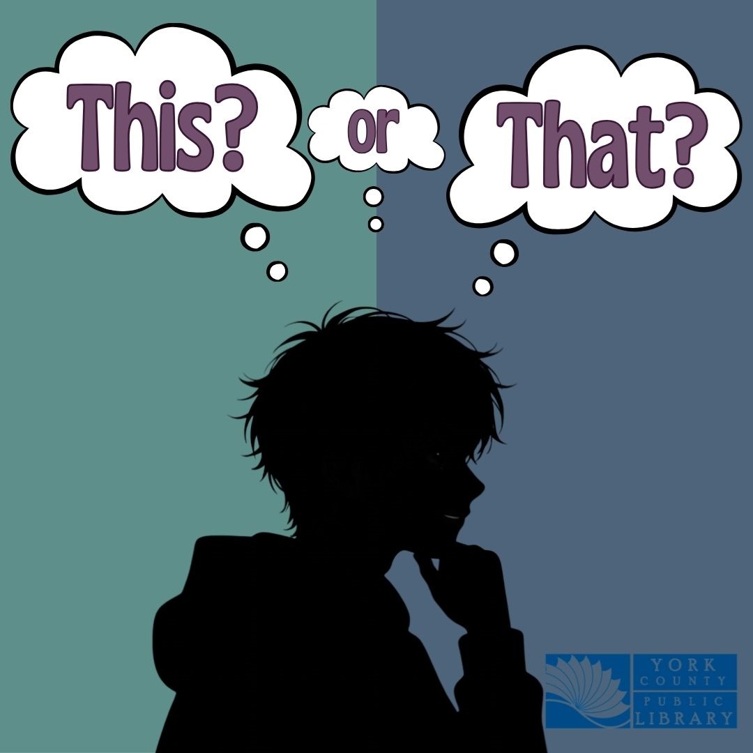 Graphic of person in hoodie with text inside thought bubbles