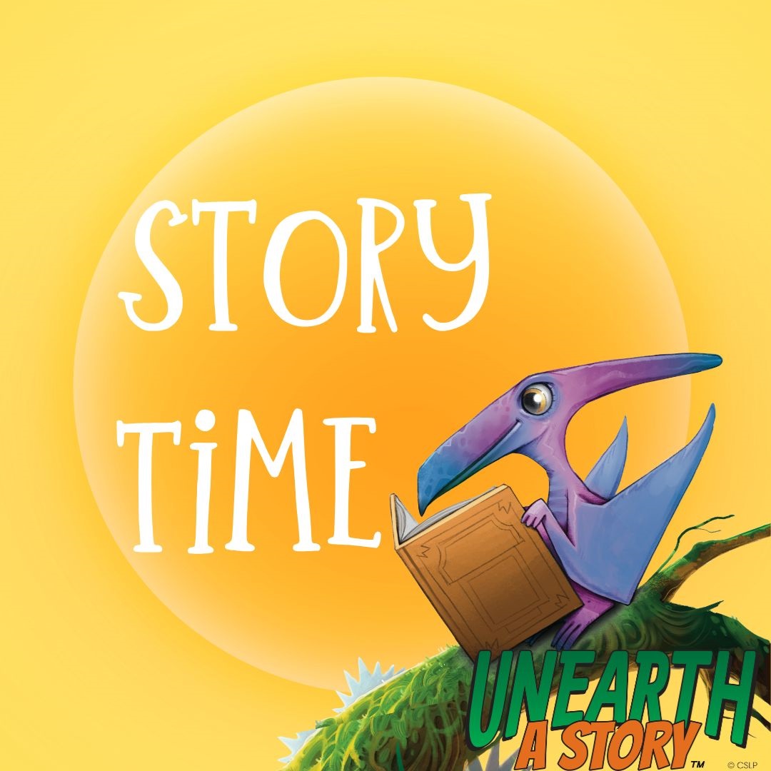 Pterodactyl reading a book