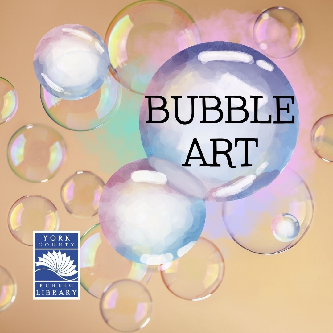 A cluster of bubbles with text