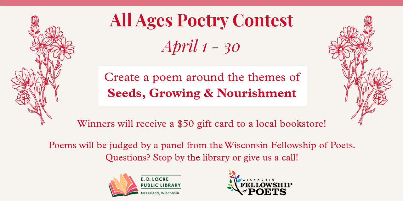 All Ages Poetry Contest April 1-30