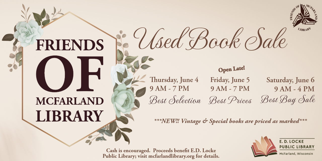 Friends of McFarland Library Used Book Sale