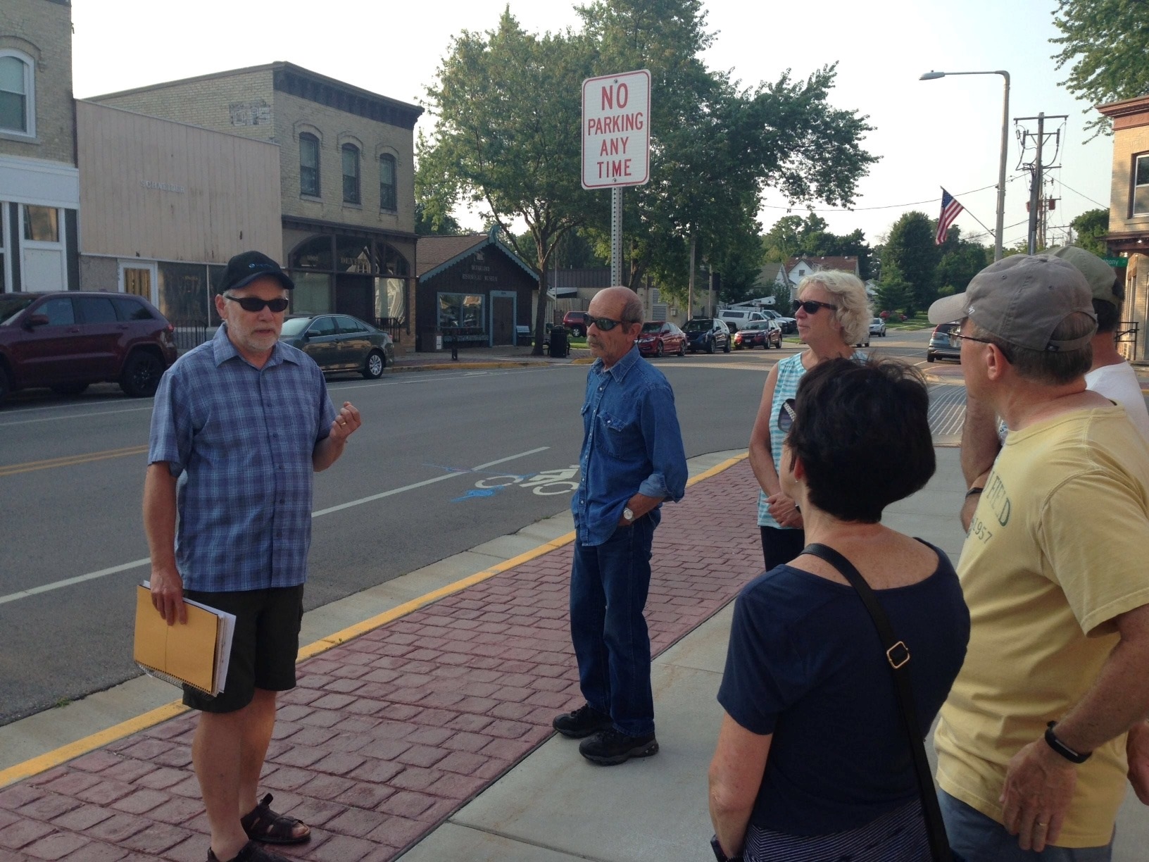 Picture of patrons on a McFarland walking tour