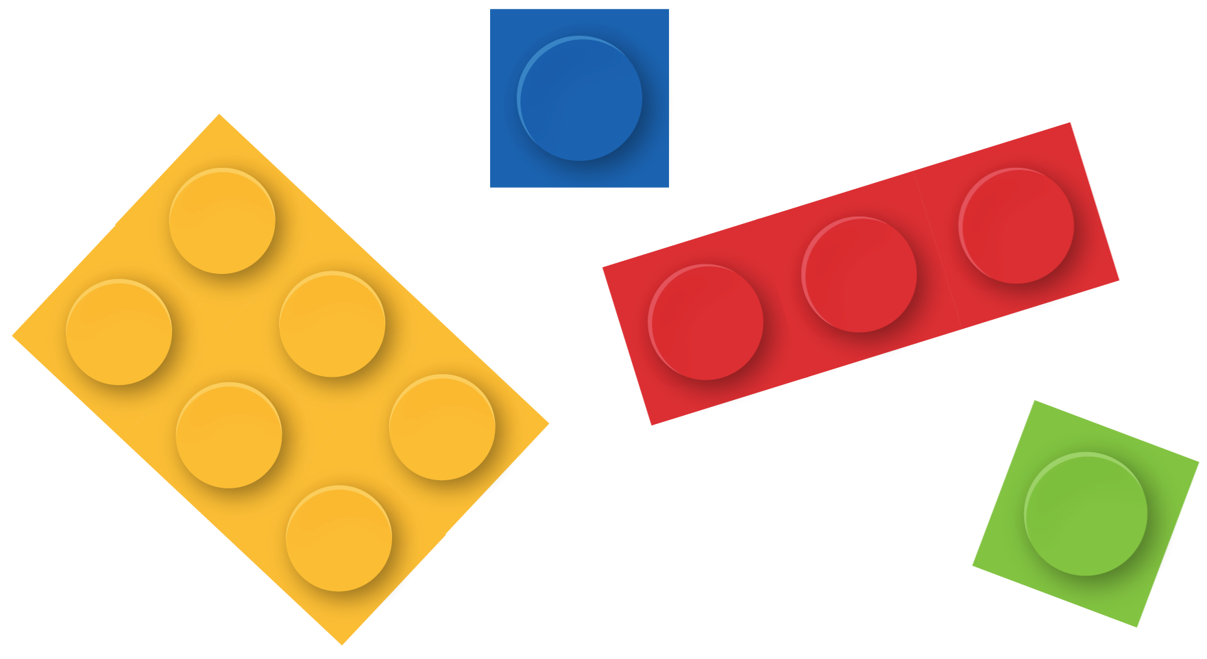 icons - building bricks colored toys blocks