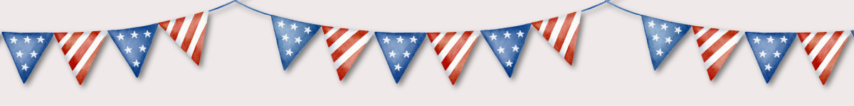 patriotic banner header