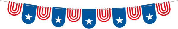 Patriotic banner header