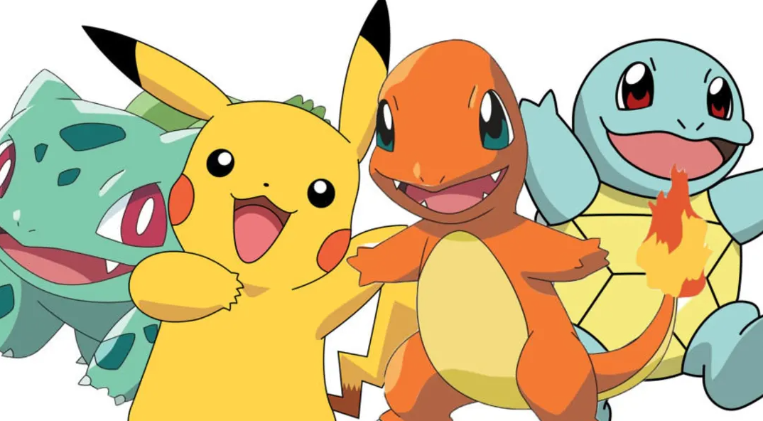 Four Pokémon characters