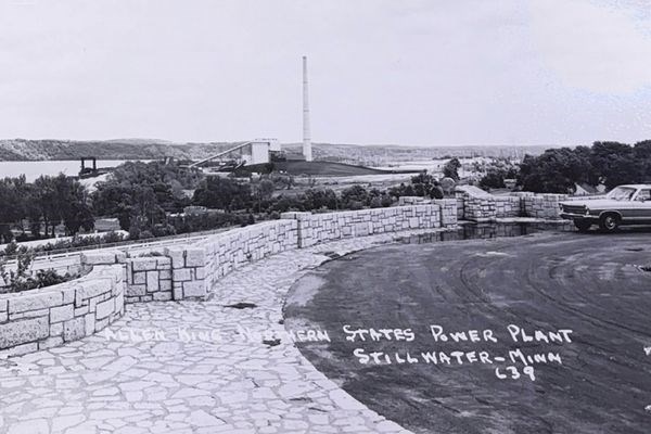 View of NSP Power Plant from Overlook Road in Stillwater