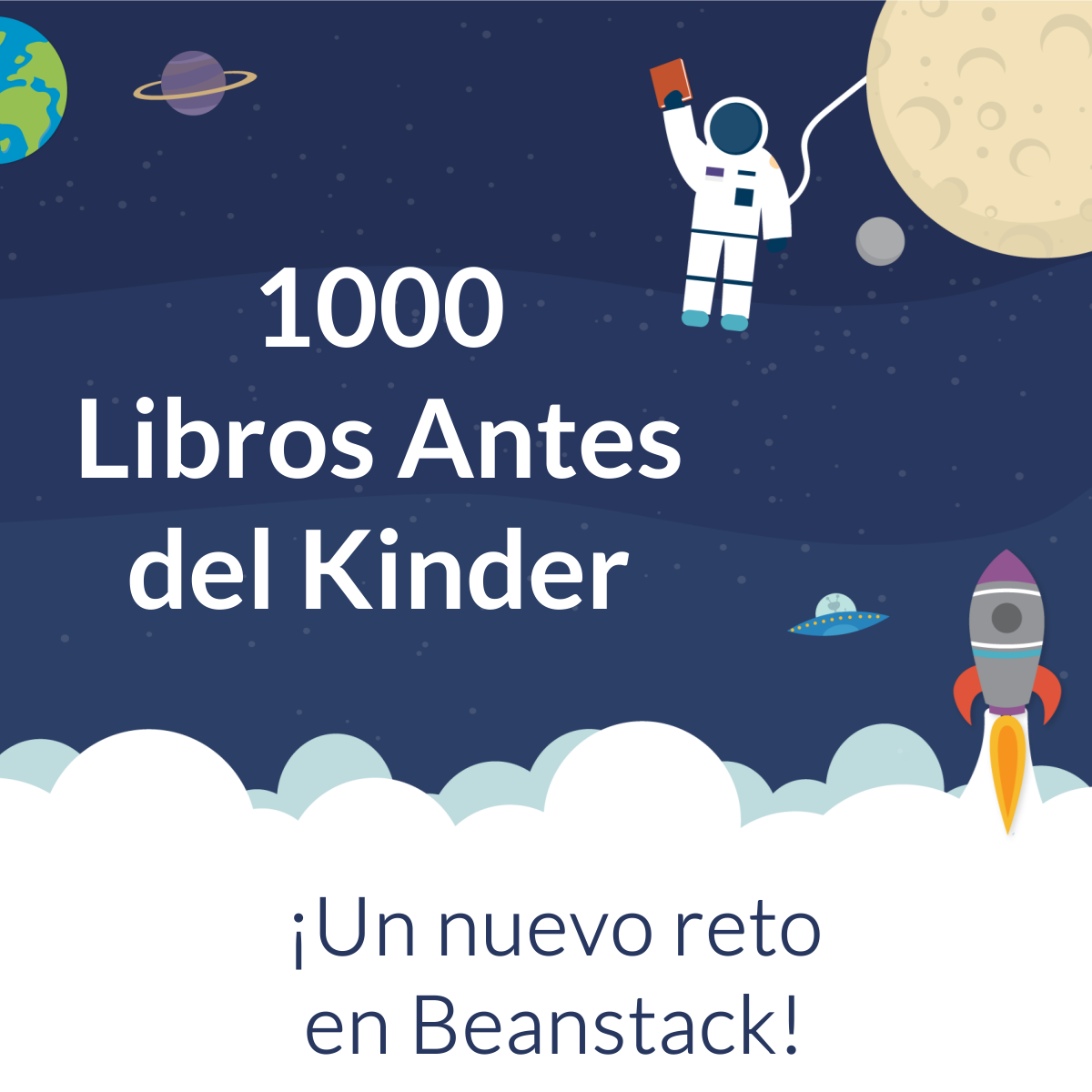 grafica del espacio con un astronauta