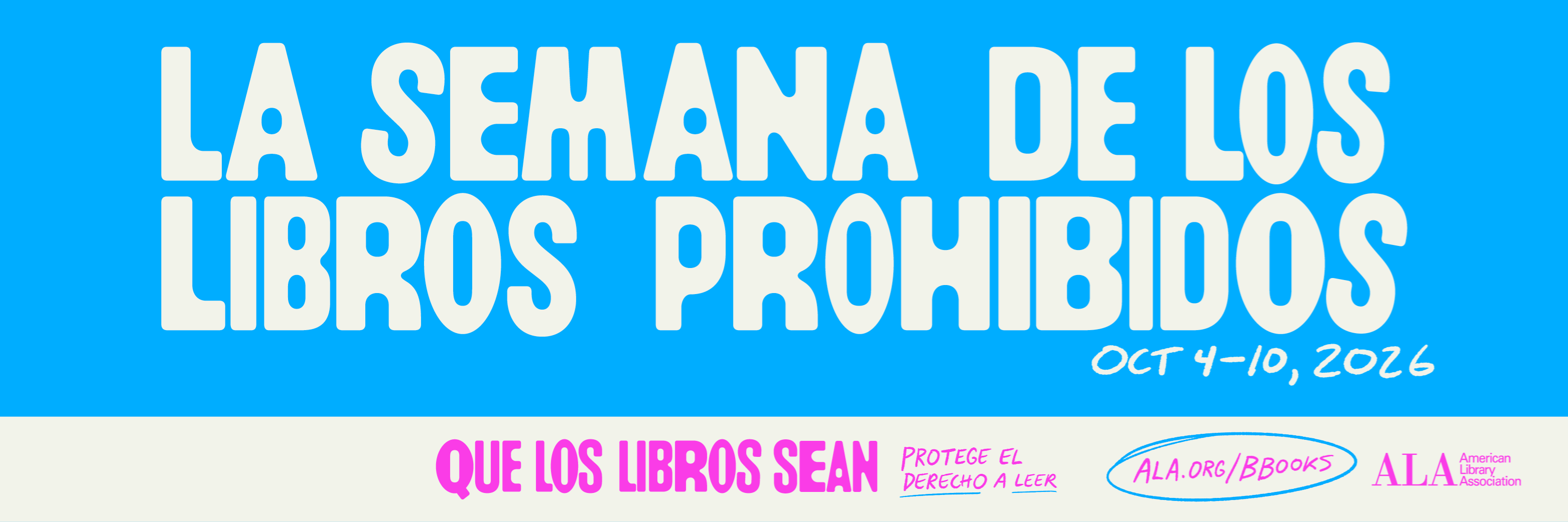 Anucio Semana de los libros prohibidos.