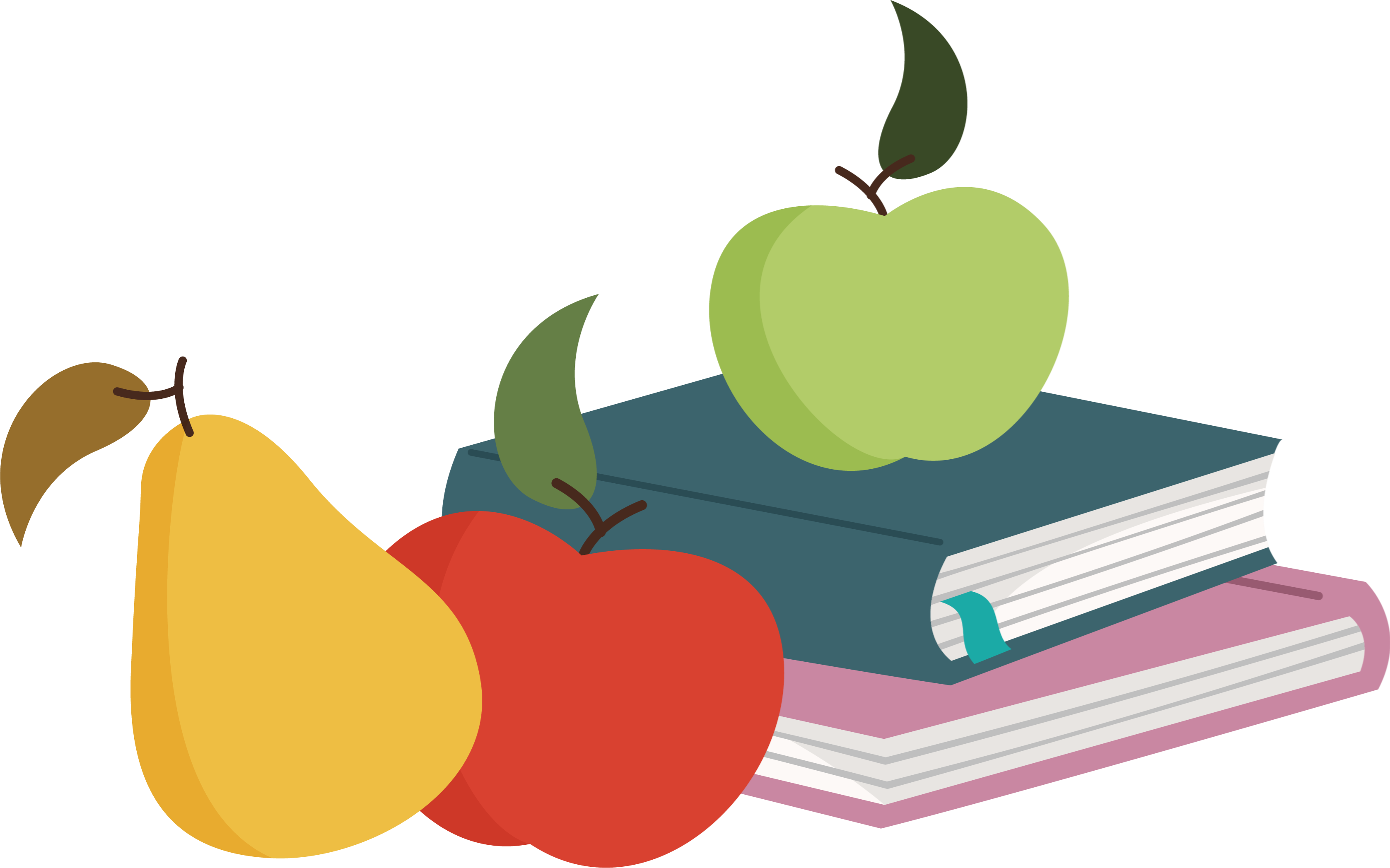 Icons - Fruit and Books - Fall