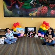 Staff reading a book