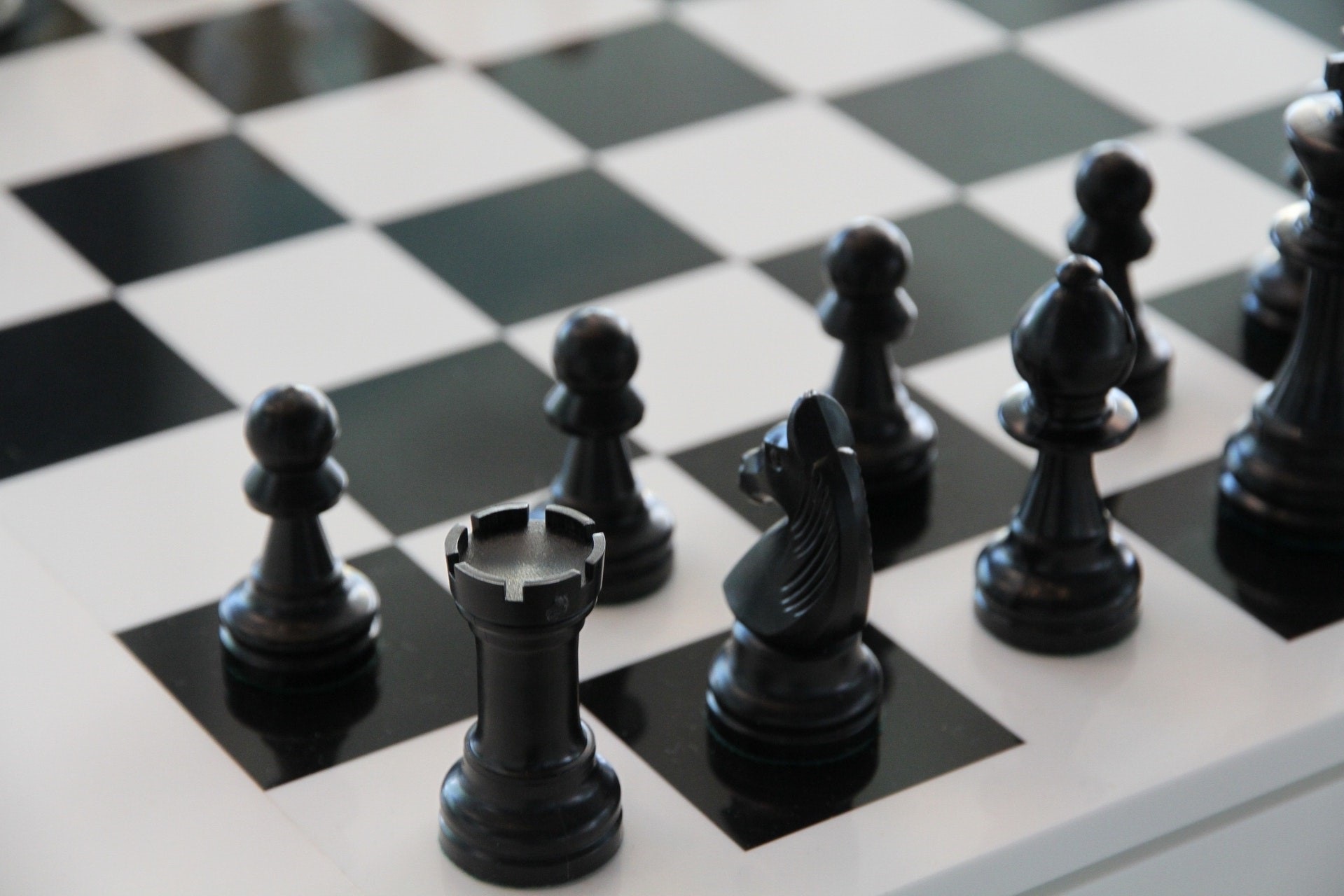 Chess game boardgame play flipped