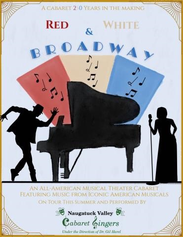 flyer for Red, White, and Broadway musical