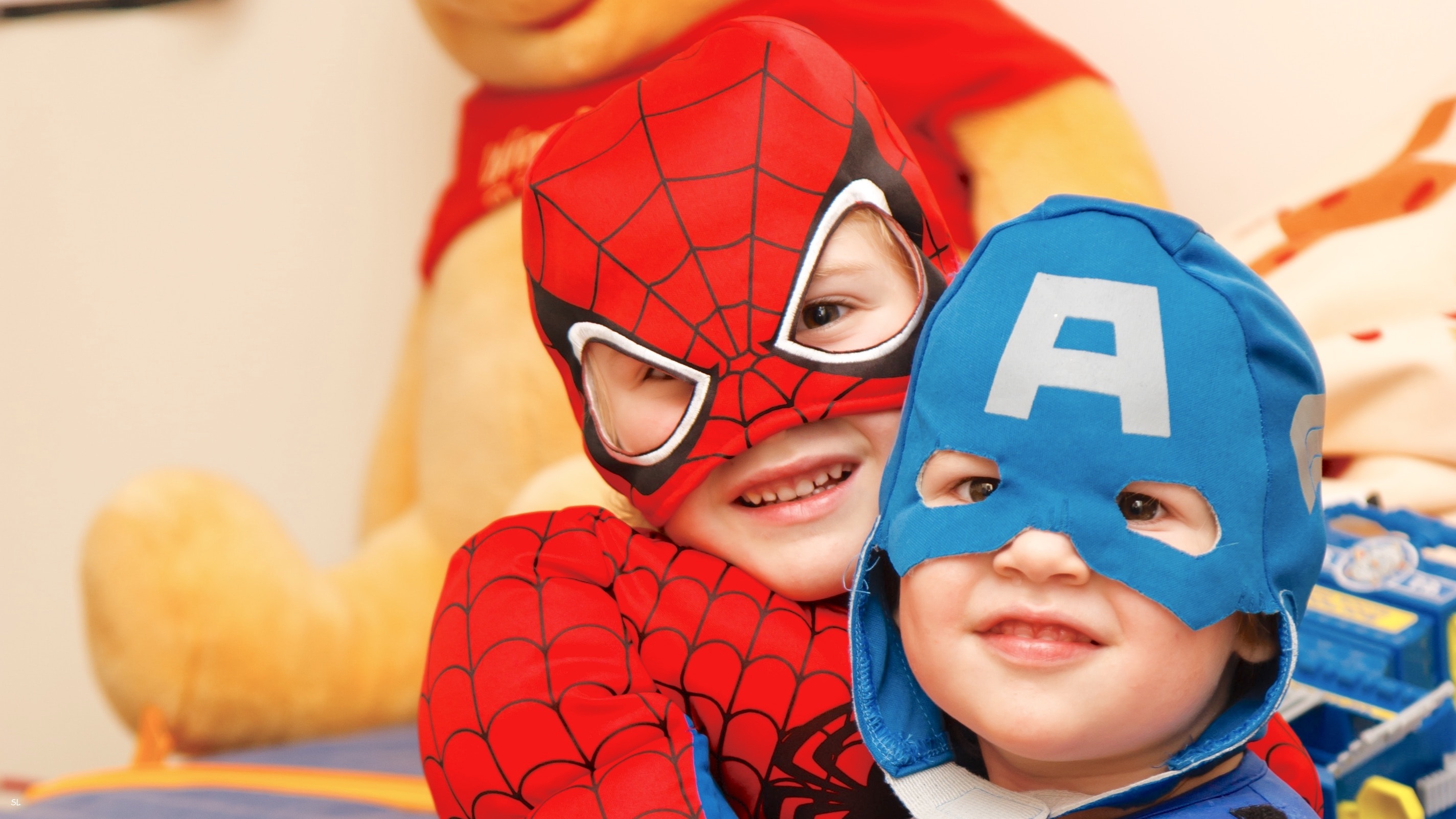 Kids Dress Up as Superheroes on Halloween Day
