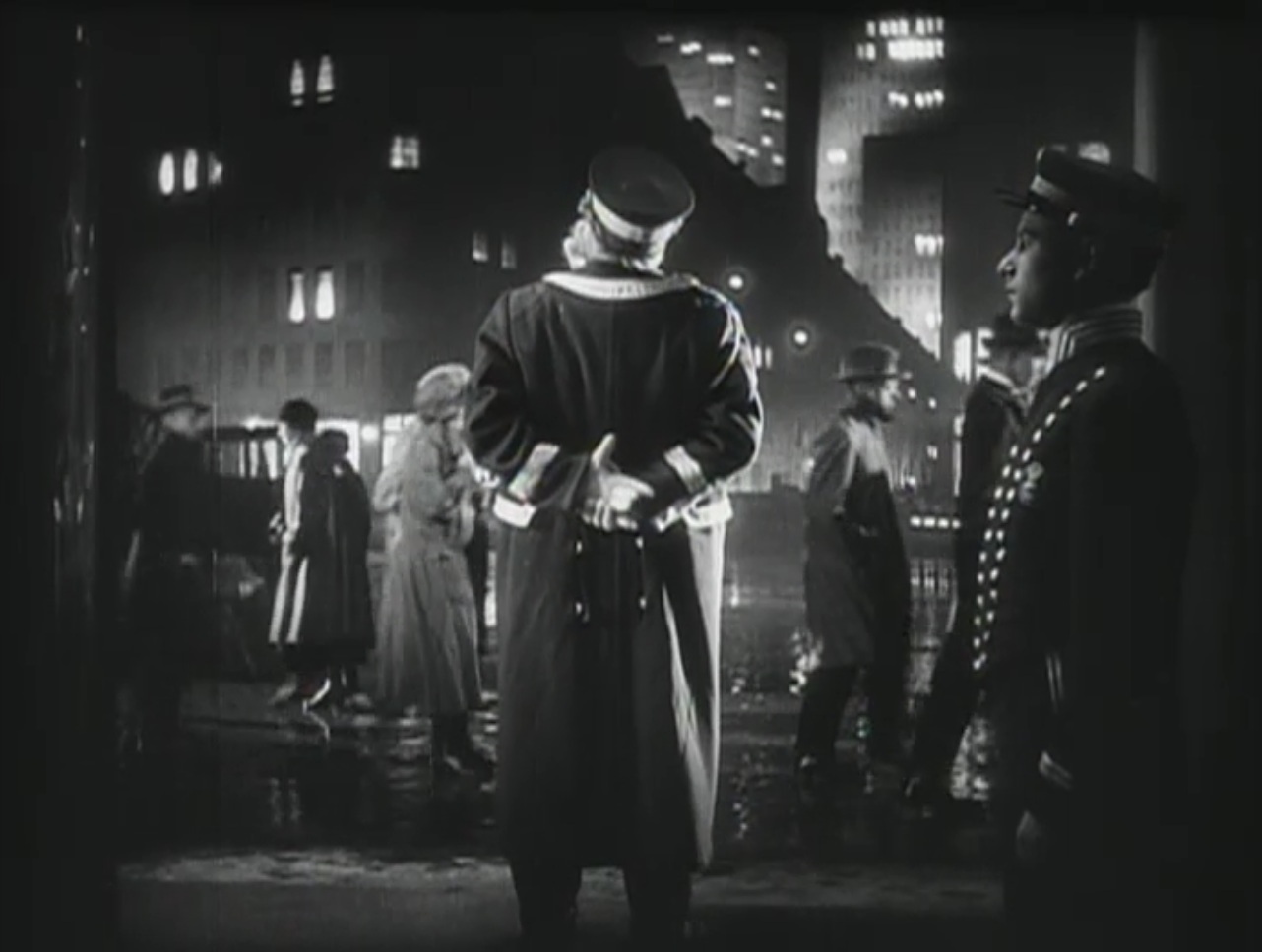 Screenshot from the film: The Last Laugh