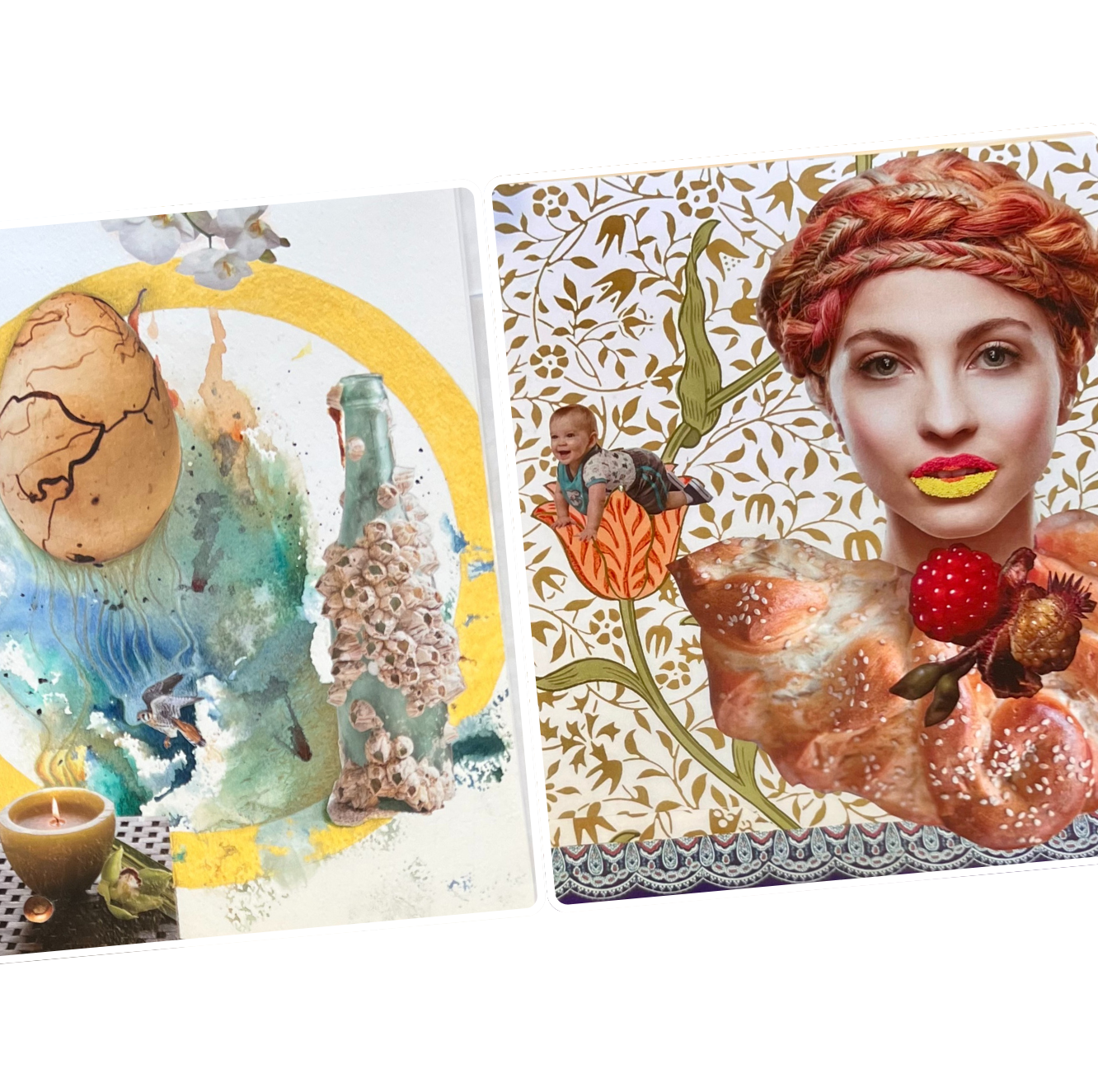 Group of Women Doing Crafts Activity Group of Women Doing Crafts Activity