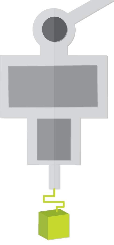 Icons - 3D Printer - Gray Green