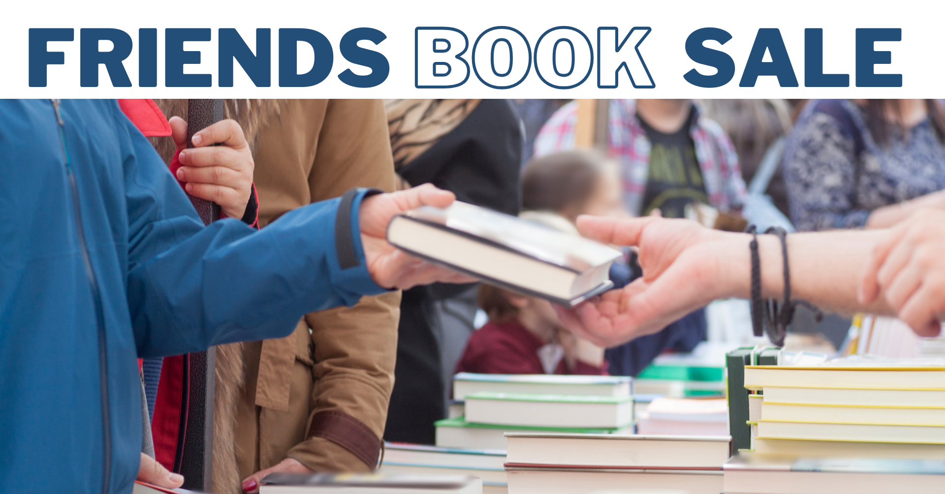 Person selling a book. Person selling a book.
