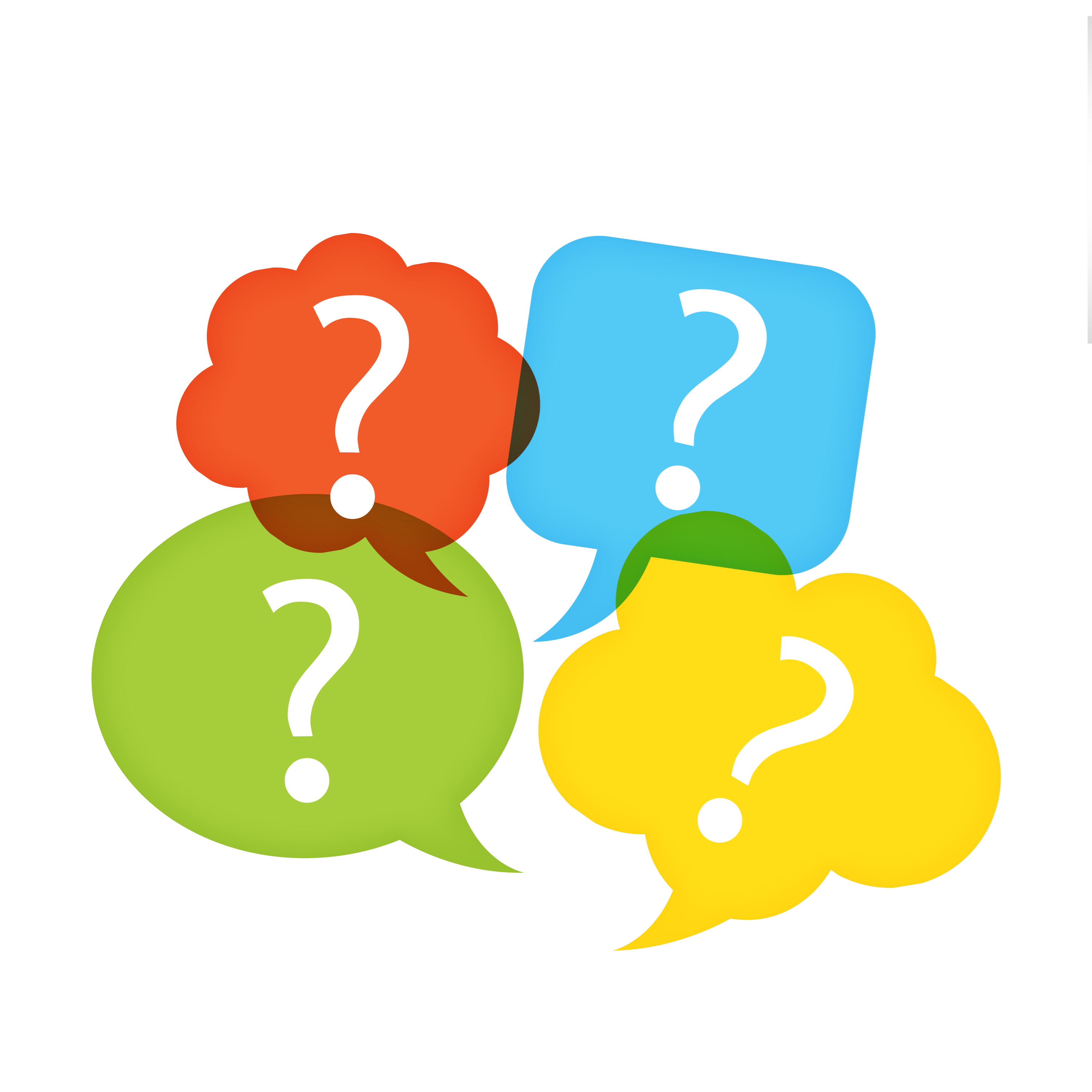 Icons - Question Mark Bubbles