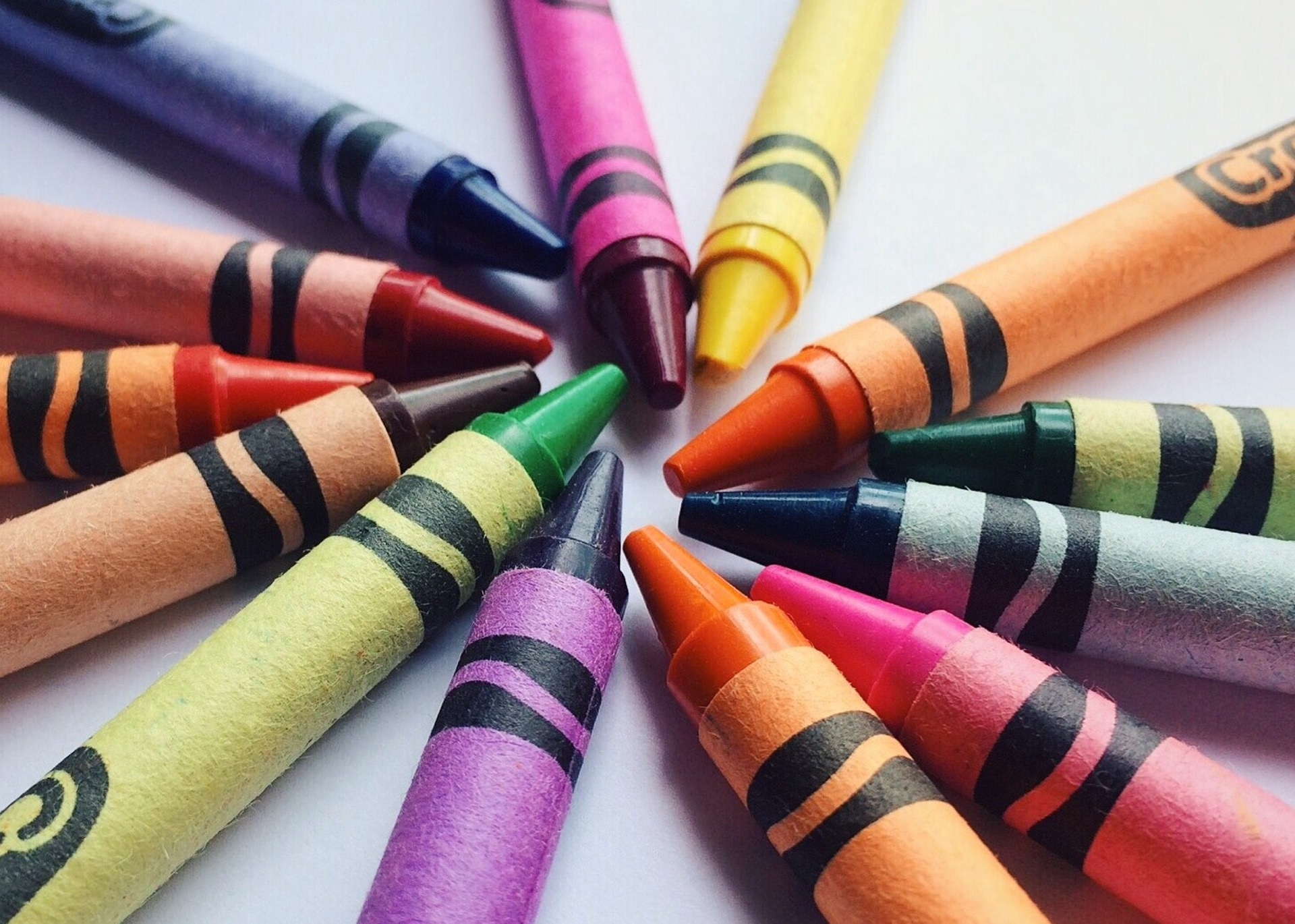 Crayons coloring arts school kids toddlers