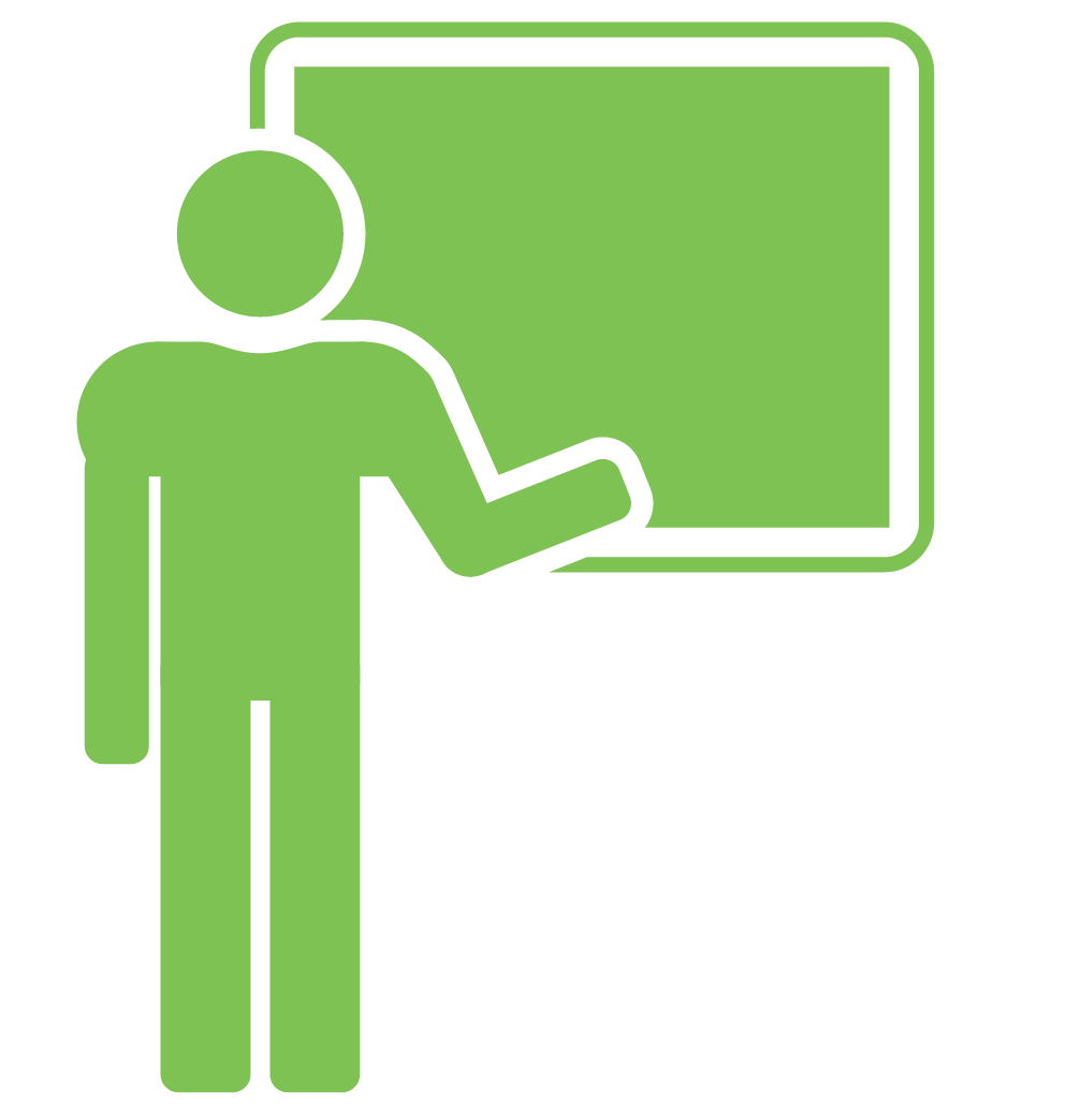 Infographics of Person Standing Taking Classes Events