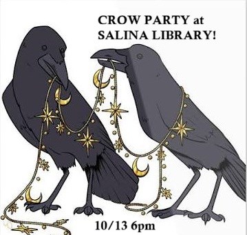 Crow Party at Salina Library