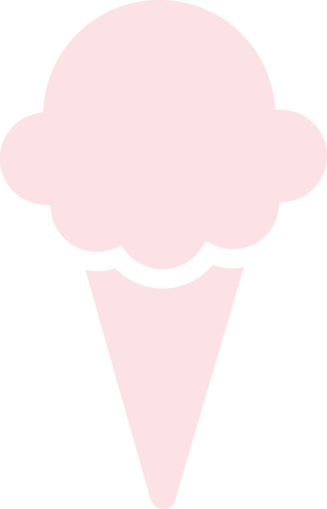 Light Pink Ice Cream Cone Silhouette