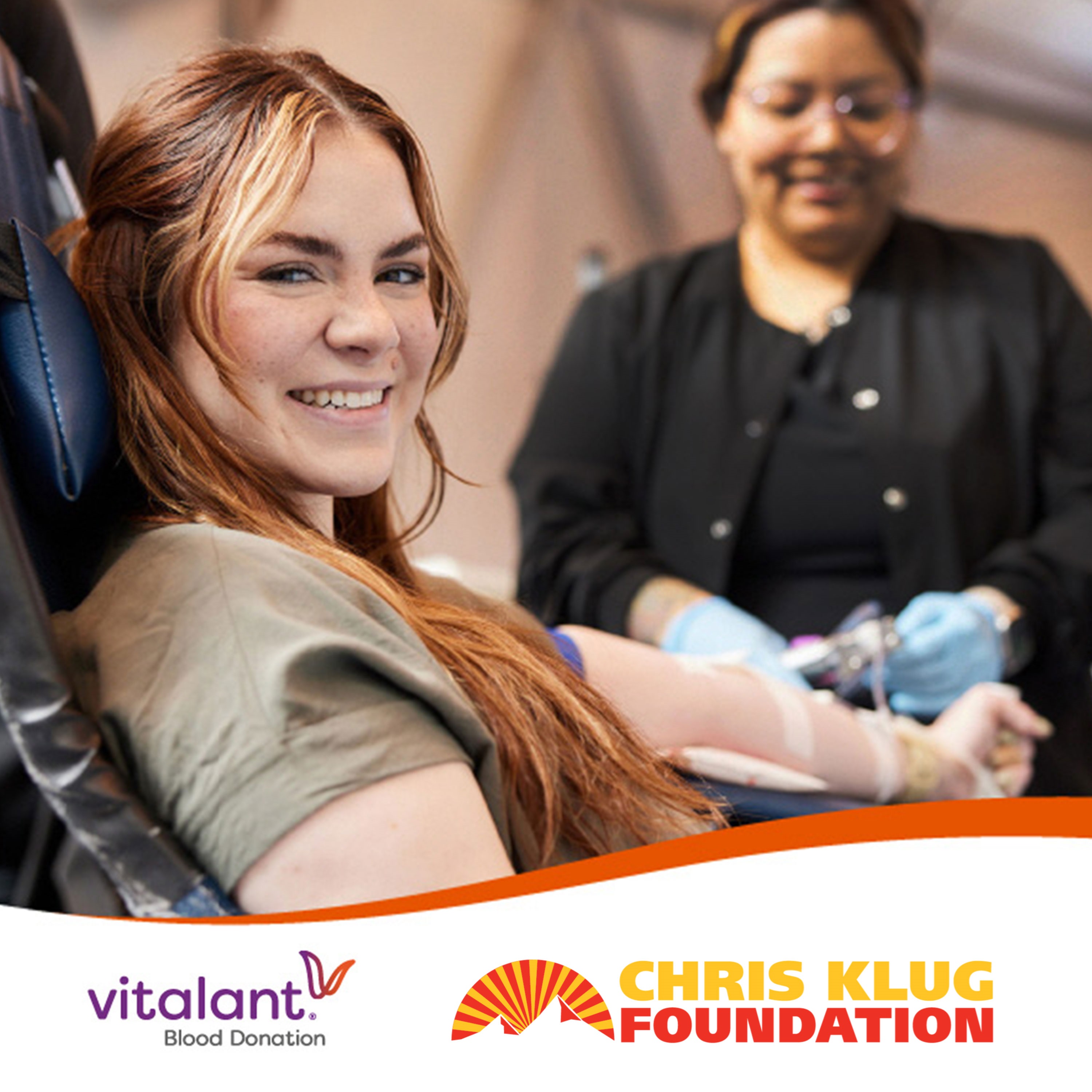 woman donating blood