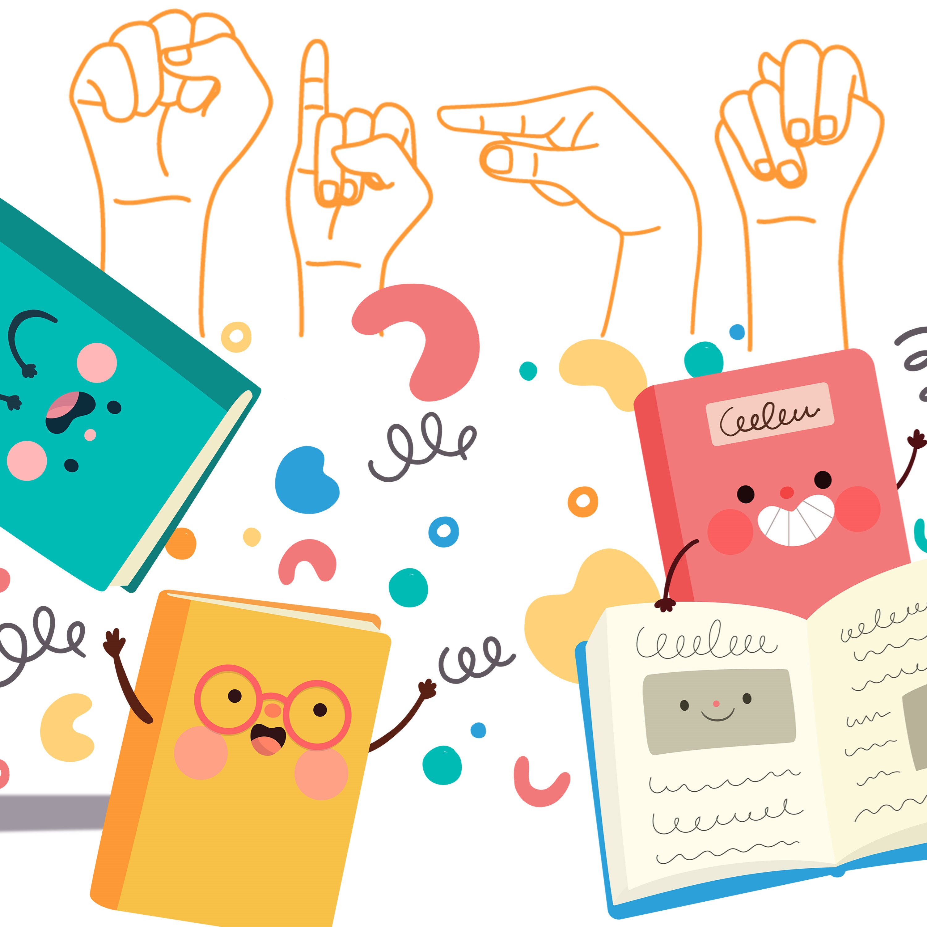 sign language finger spelling sign. 